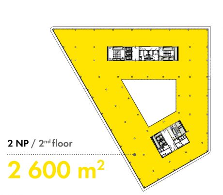 2. NP / 2nd floor - 2 600 m2