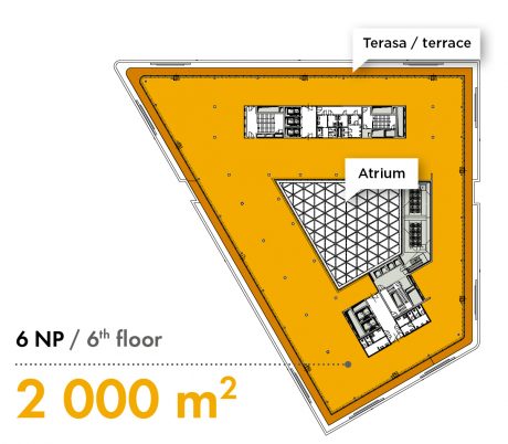 6. NP/ 6th floor - 2 000 m2