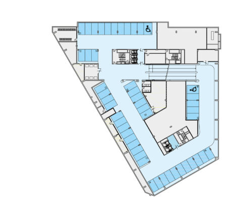 1st UG / Parking, storage, bike room